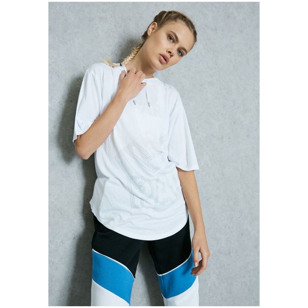 Ivy Park Broken Logo Hooded T-Shirt White sz S Women's